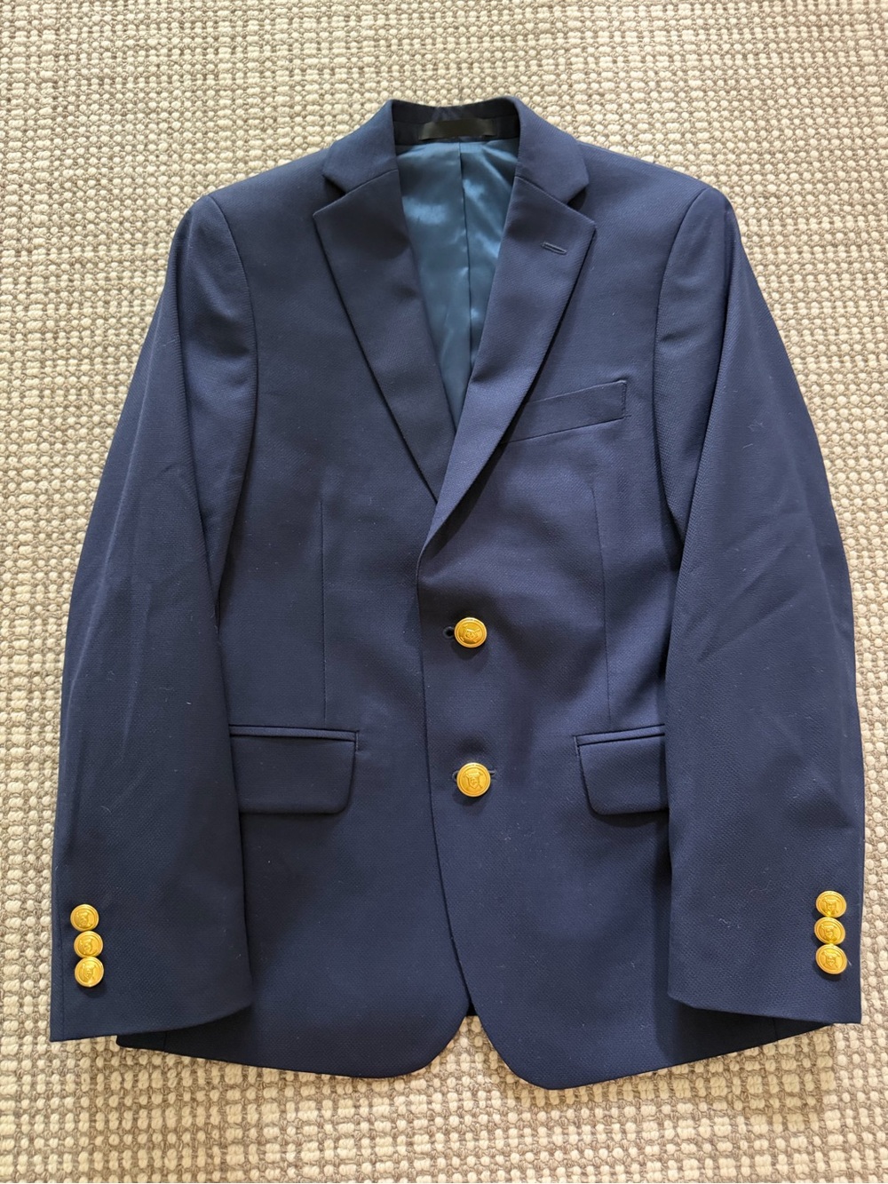 Ralph Lauren Boys Navy Blazer with Gold Buttons